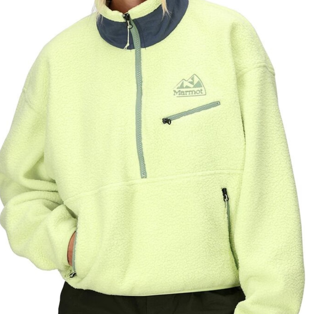 Marmot Light Green Fleece Jacket NWT